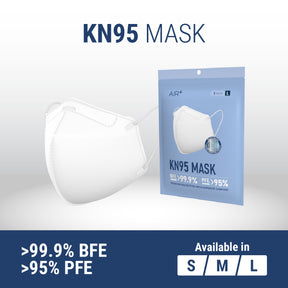The AIR+ KN95 Mask is designed to protect those who matter most to you. With premium protection against air pollution such as PM2.5 particles, harmful bacteria and viruses, the AIR+ KN95 Mask is the preferred protection for adults and children aged 7 years and above.